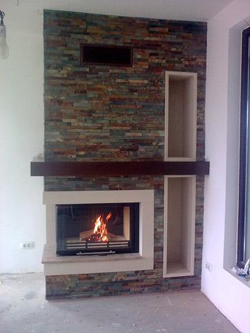 Semineu de colt rustic Arges